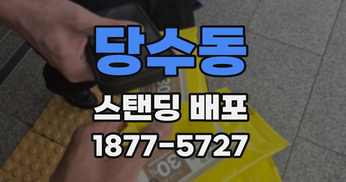 당수동 스탠딩 배포