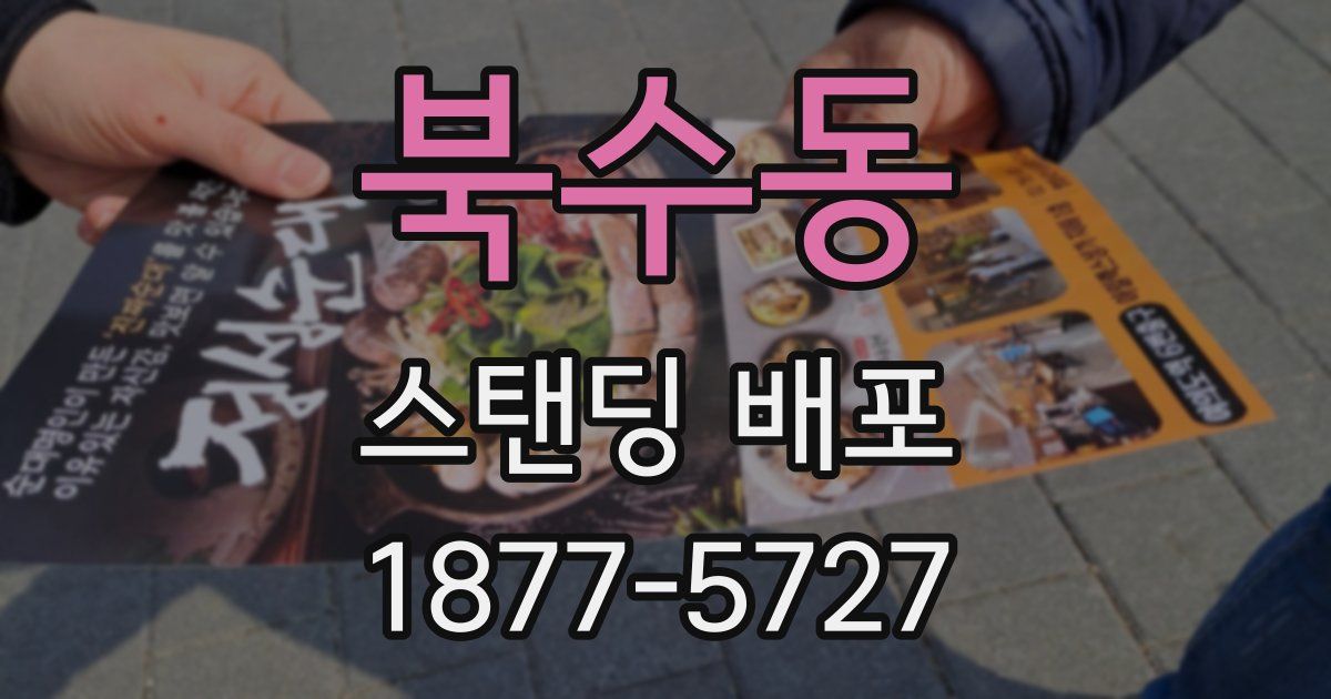 북수동 스탠딩 배포