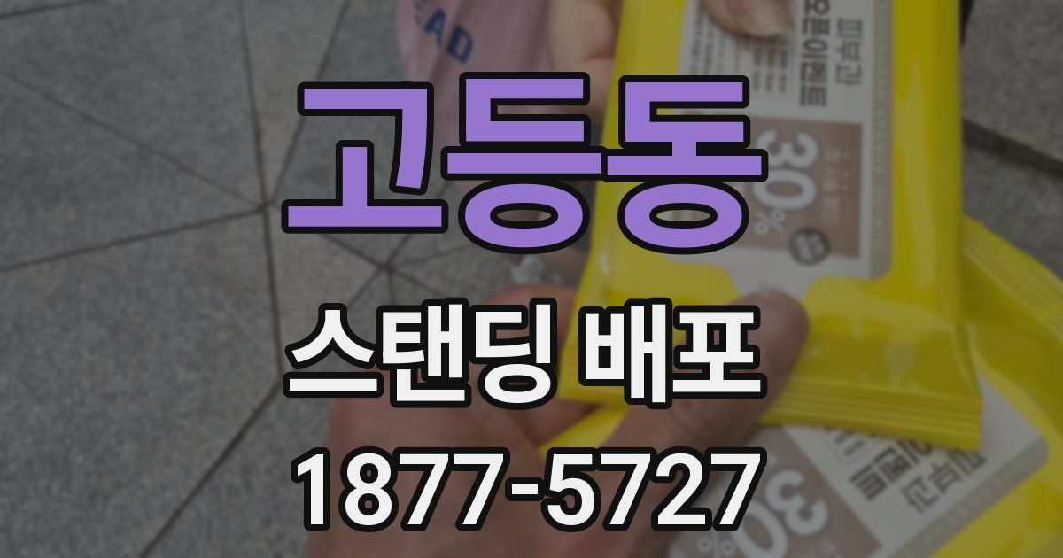 고등동 스탠딩 배포