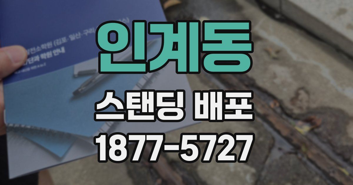 인계동 스탠딩 배포