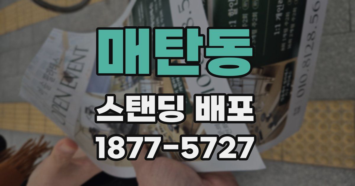 매탄동 스탠딩 배포