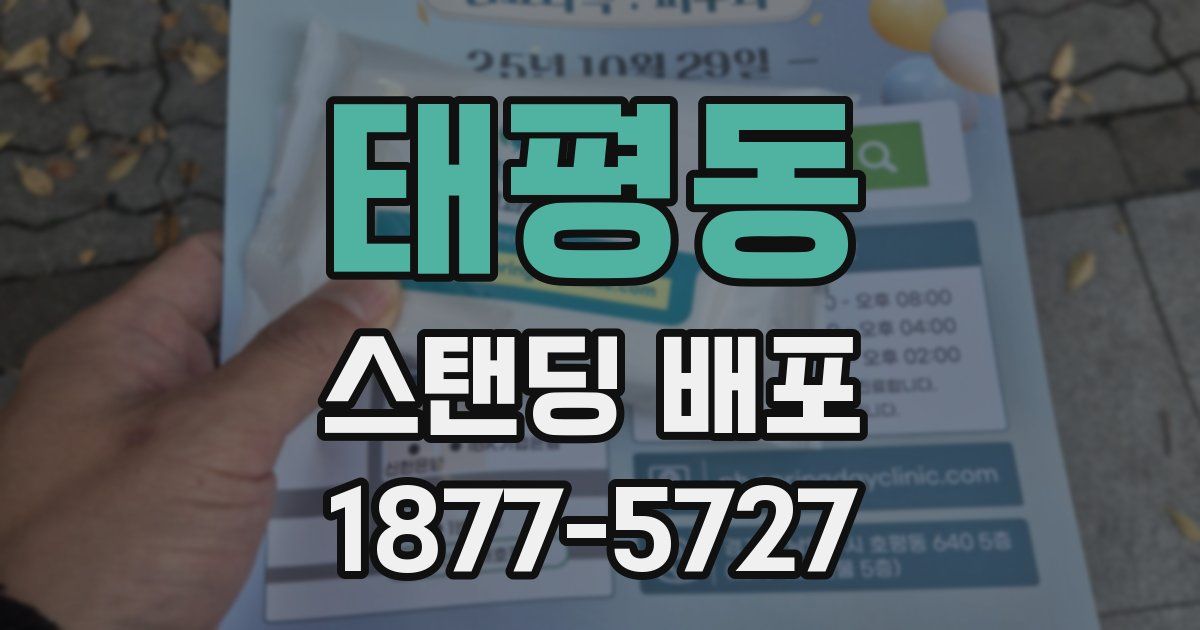 태평동 스탠딩 배포
