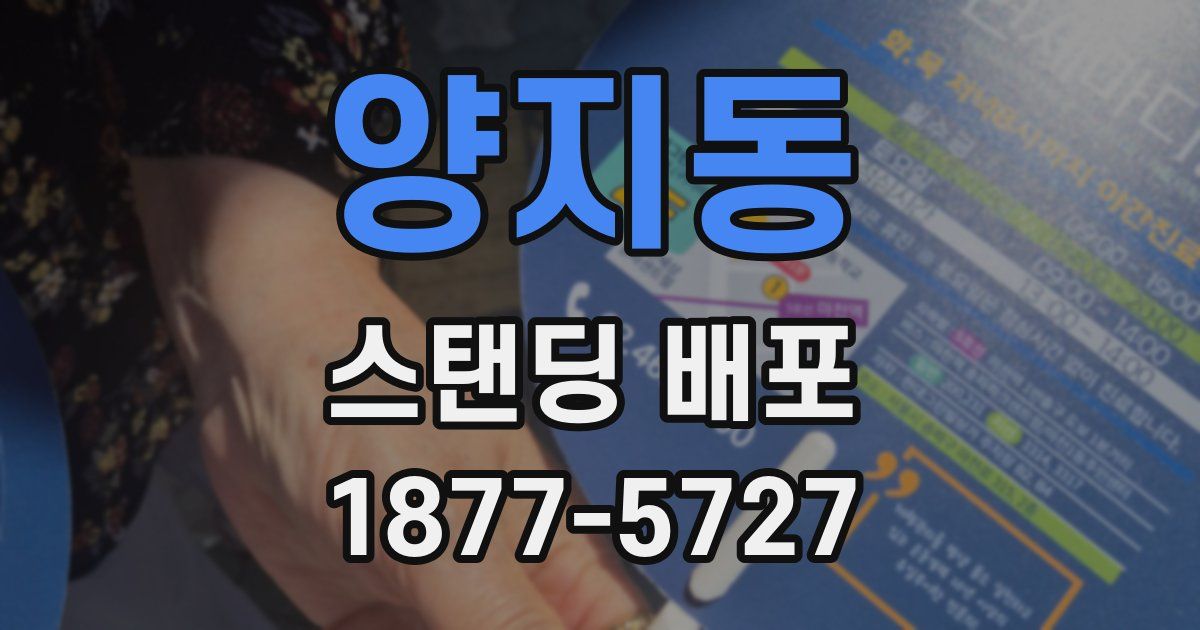 양지동 스탠딩 배포