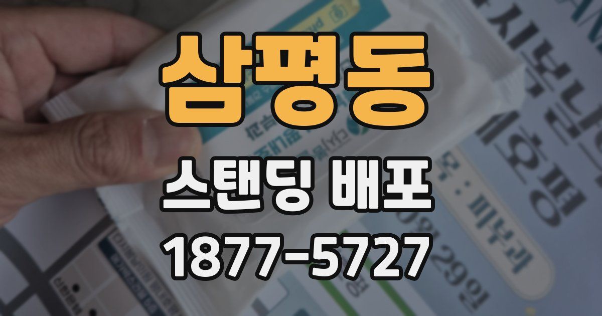 삼평동 스탠딩 배포