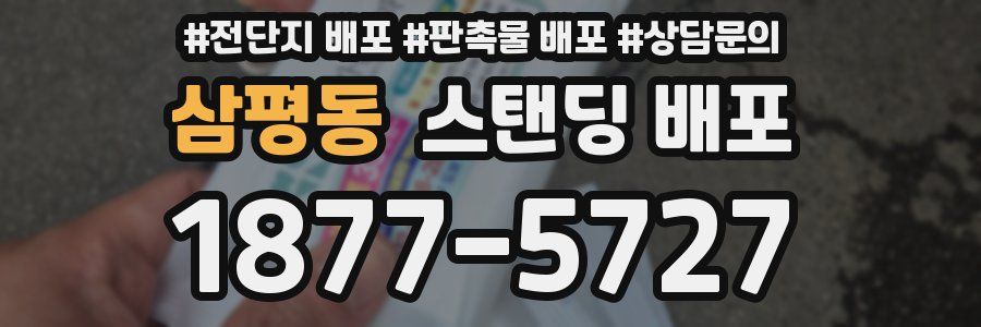 삼평동 스탠딩 배포