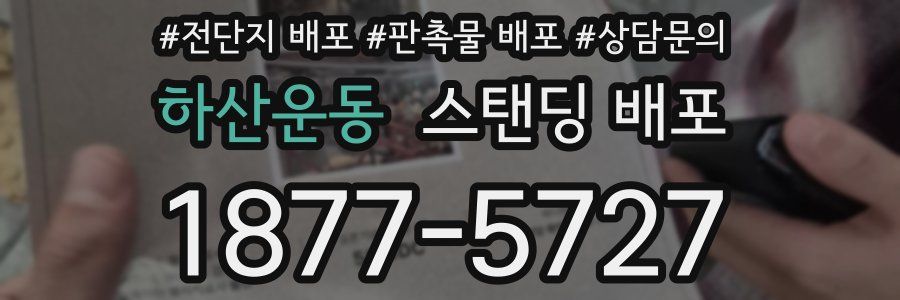 하산운동 스탠딩 배포