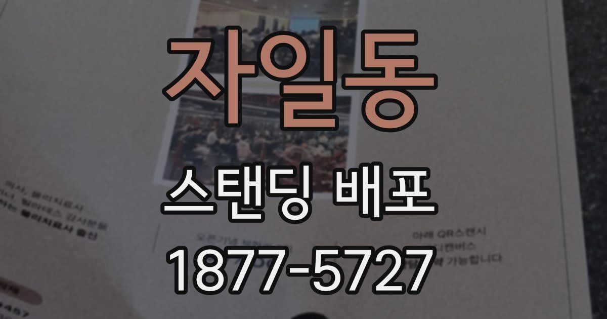 자일동 스탠딩 배포