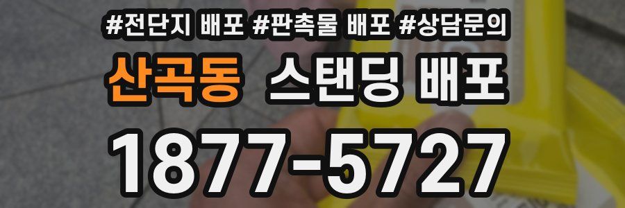 산곡동 스탠딩 배포
