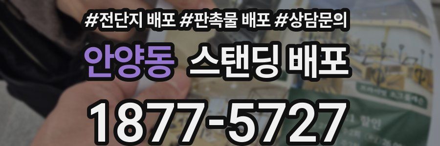 안양동 스탠딩 배포