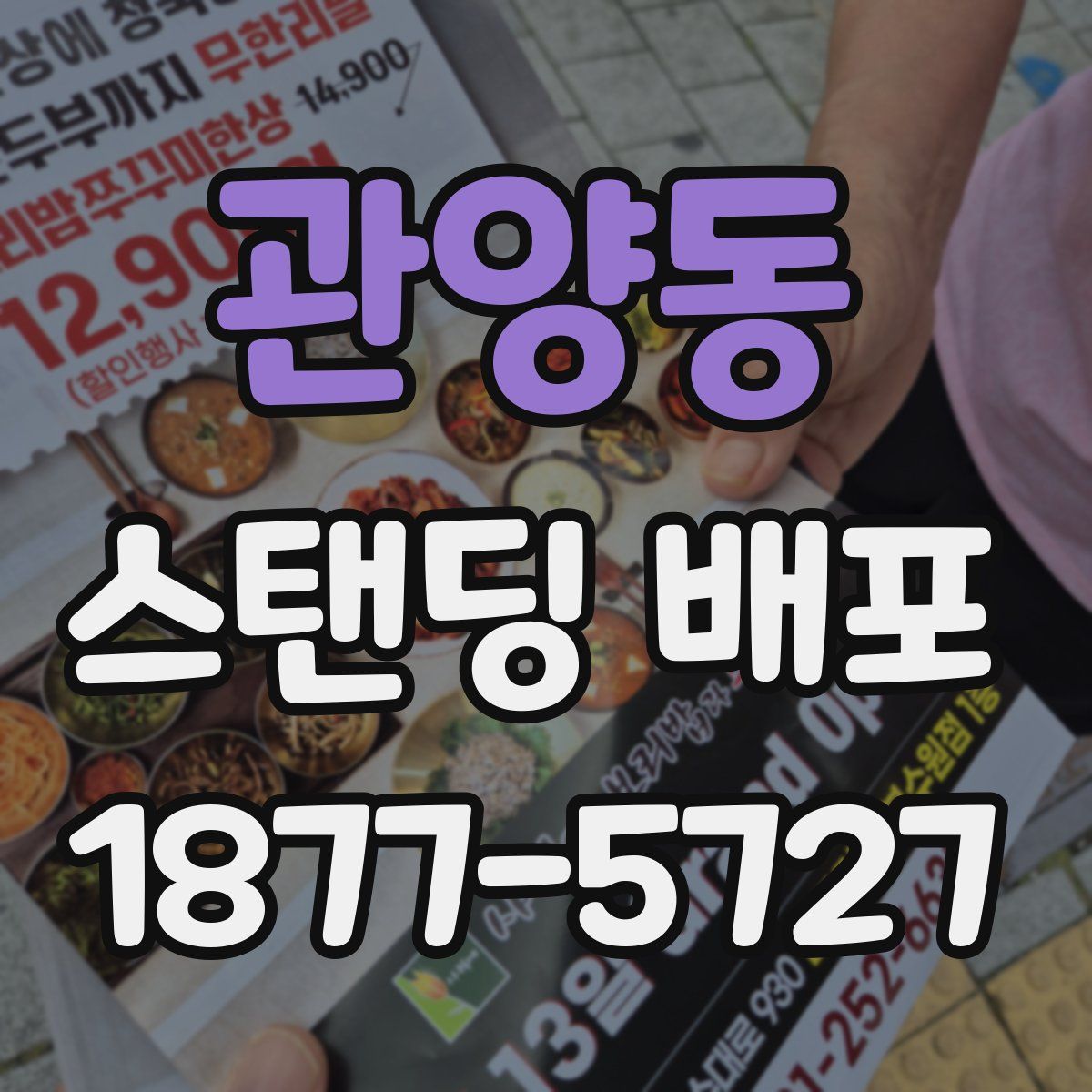 관양동 스탠딩 배포