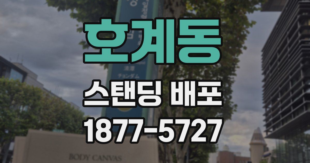호계동 스탠딩 배포
