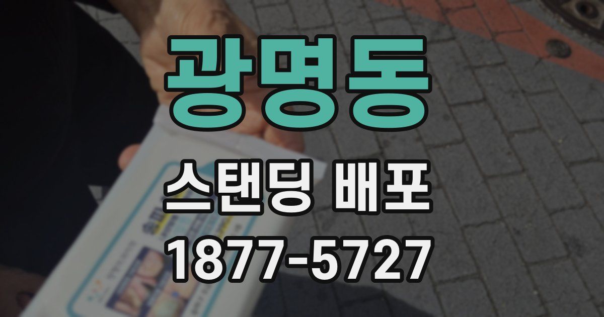 광명동 스탠딩 배포