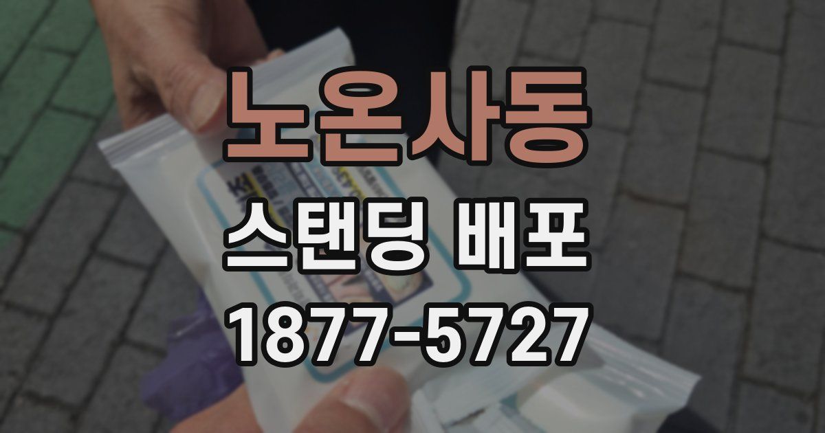 노온사동 스탠딩 배포