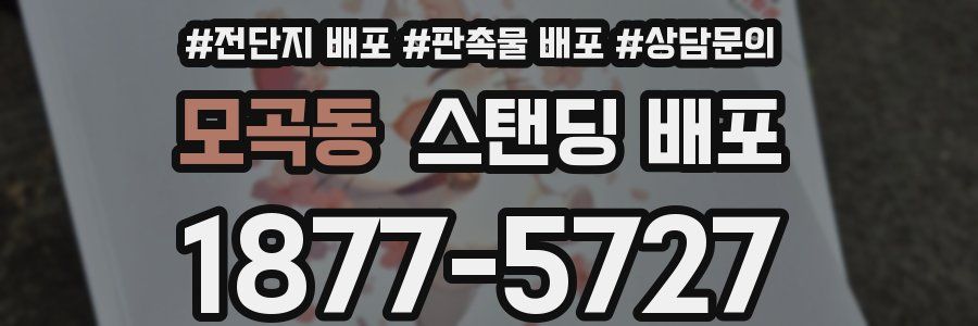 모곡동 스탠딩 배포