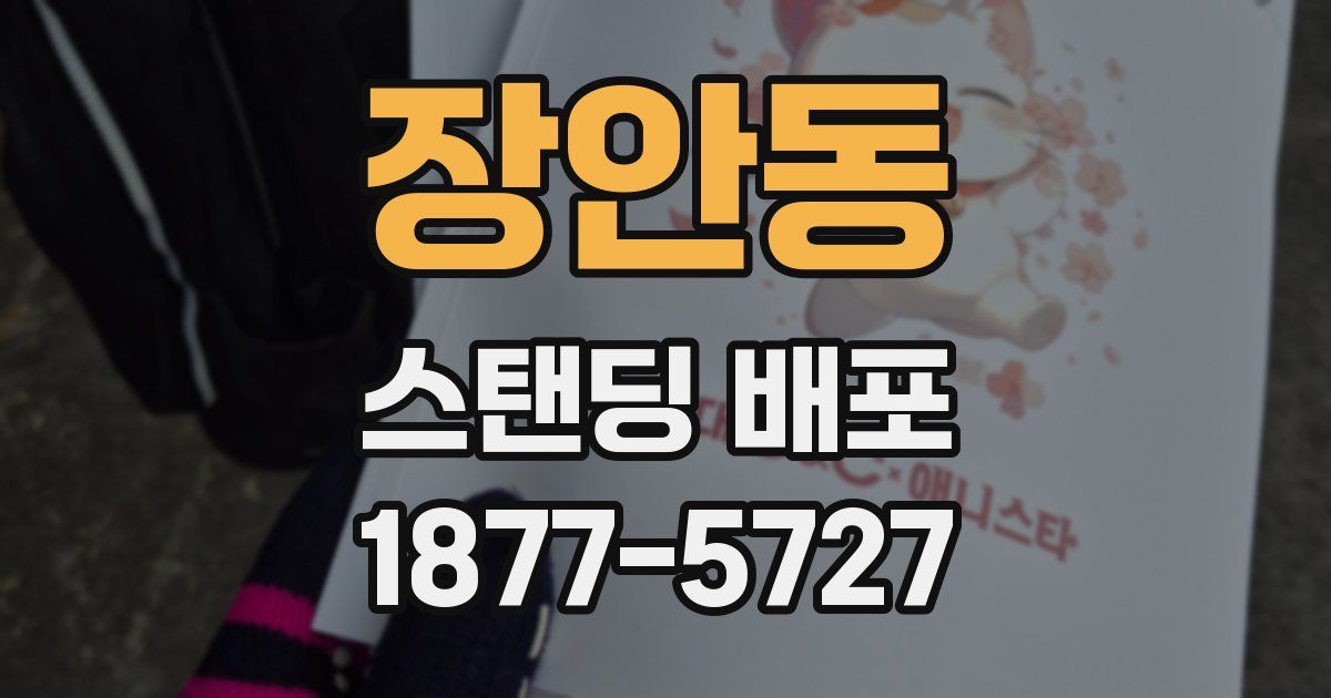 장안동 스탠딩 배포
