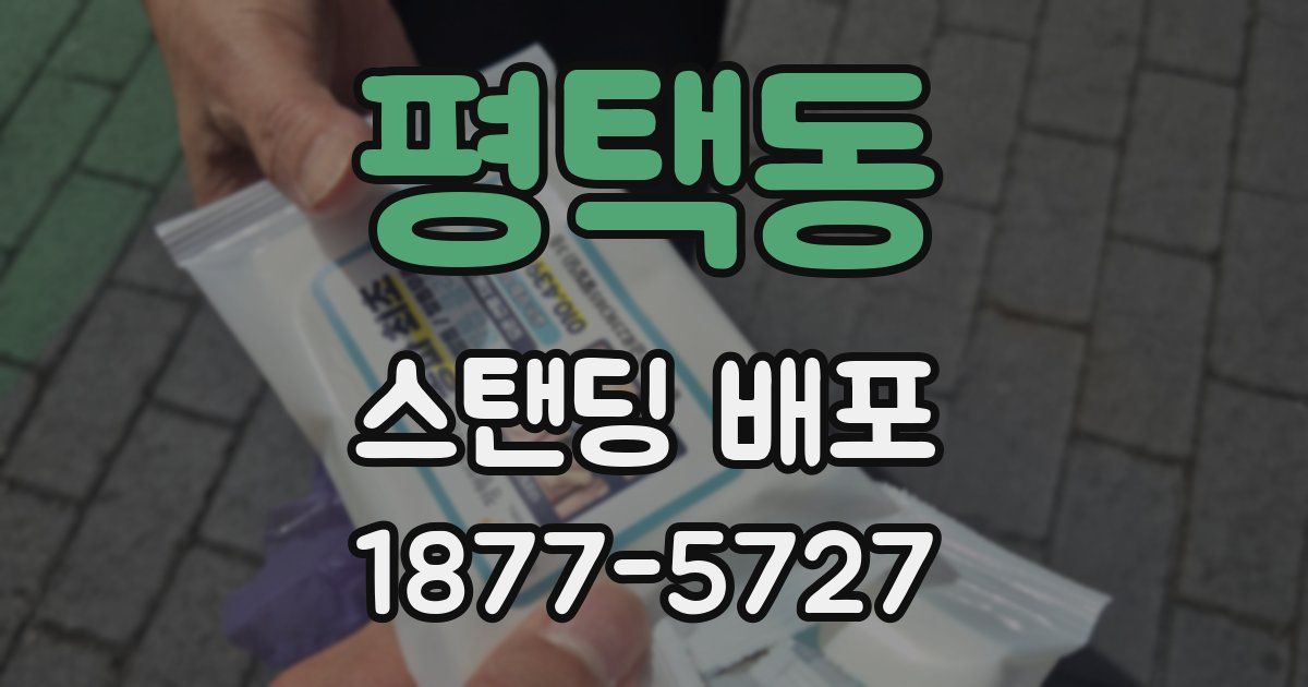 평택동 스탠딩 배포