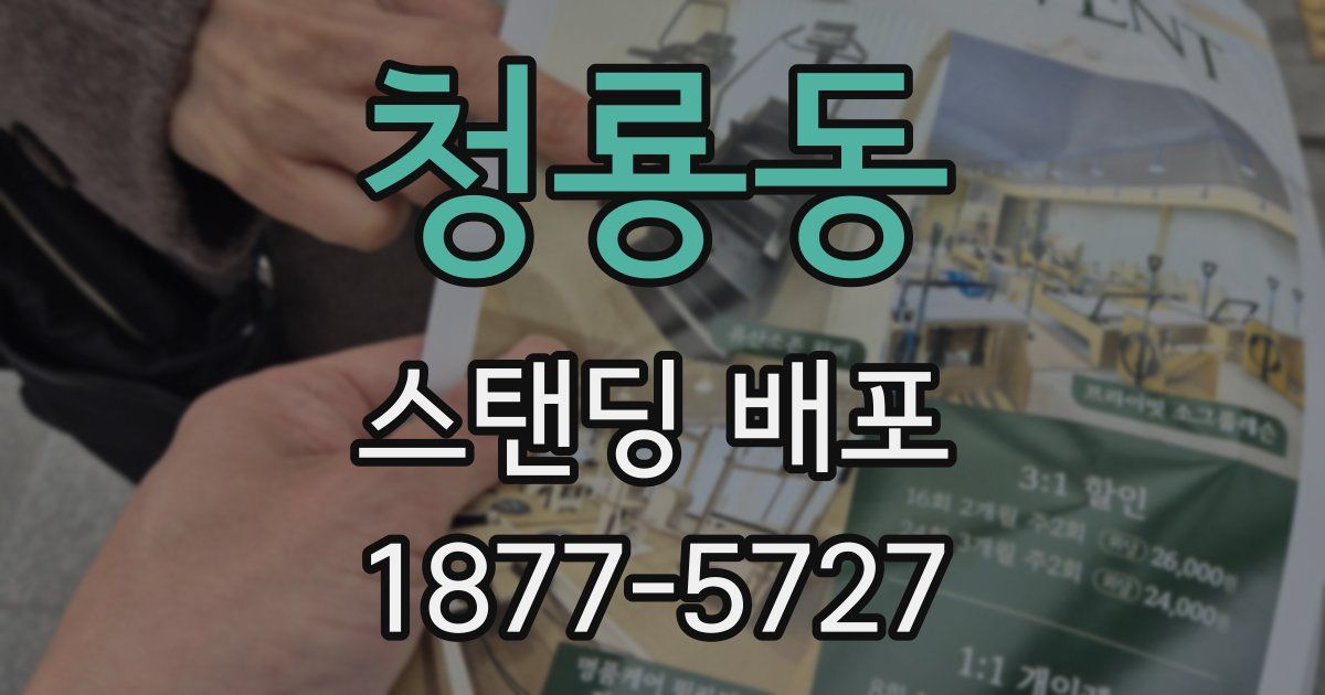 청룡동 스탠딩 배포