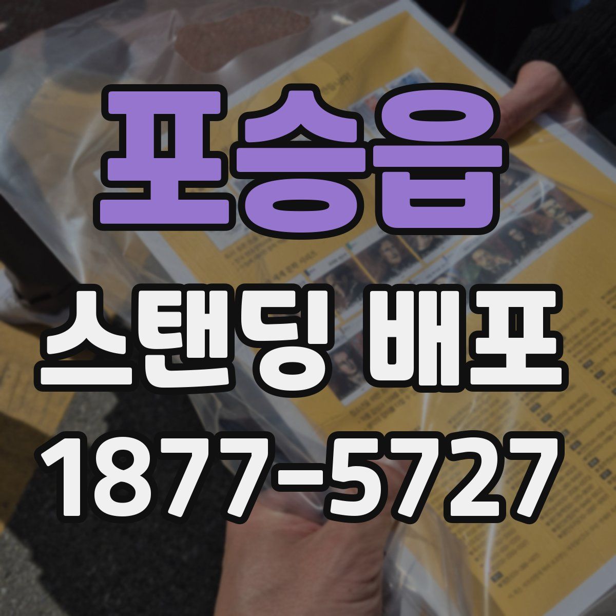 포승읍 스탠딩 배포