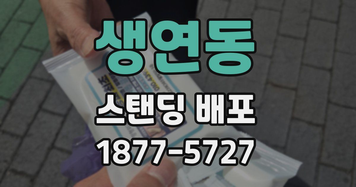 생연동 스탠딩 배포