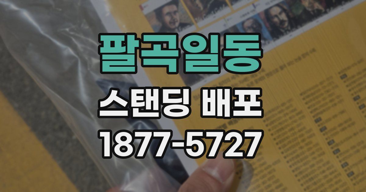 팔곡일동 스탠딩 배포