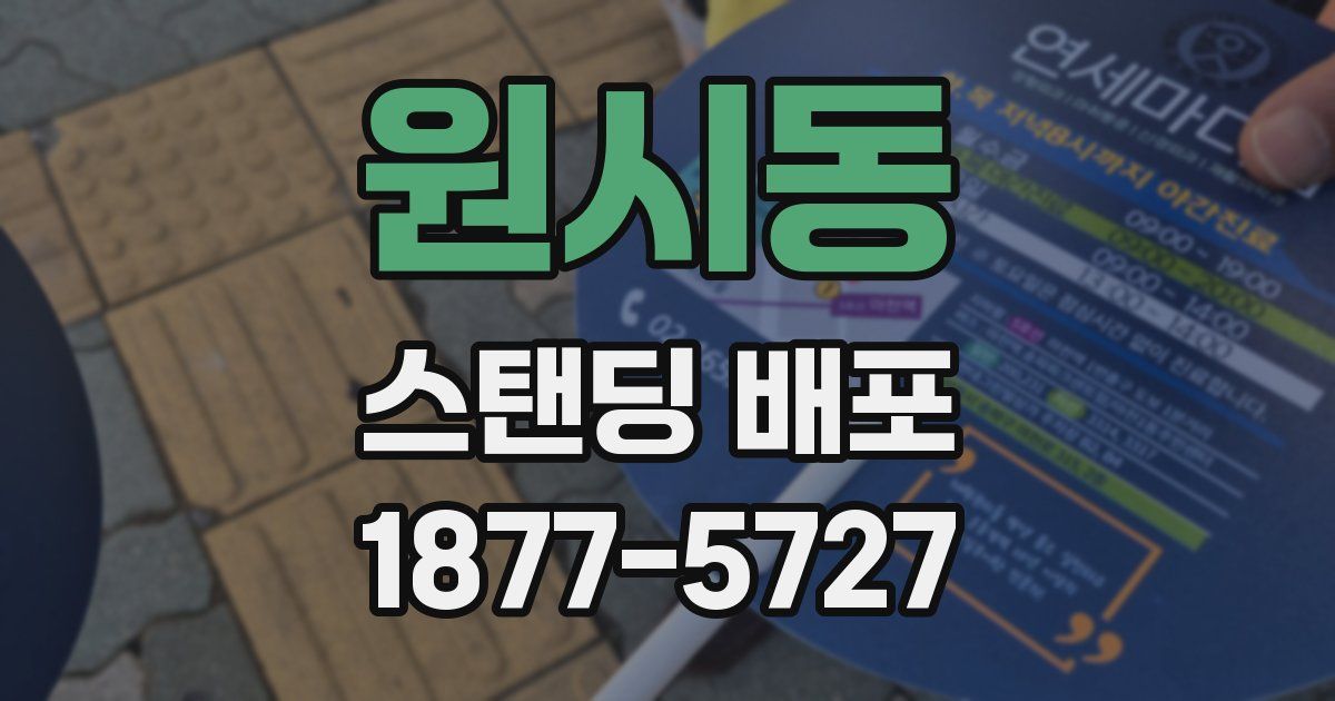 원시동 스탠딩 배포