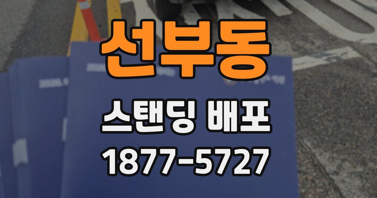 선부동 스탠딩 배포