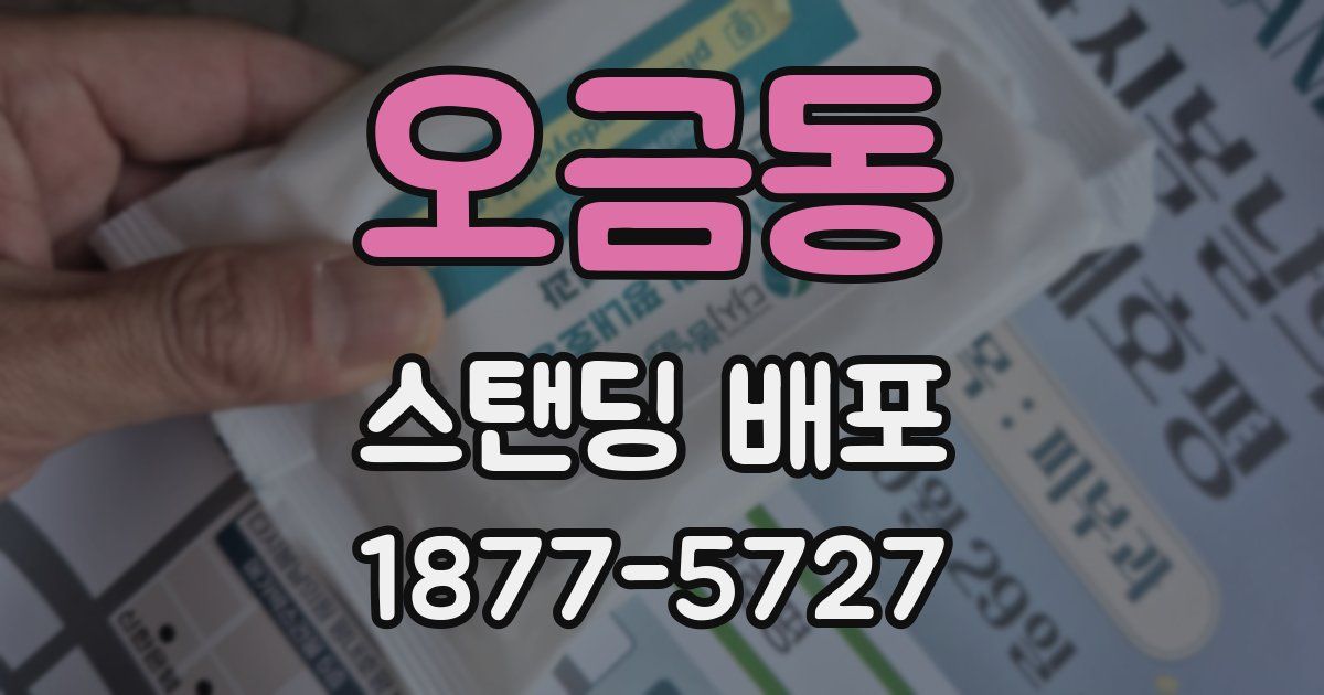 오금동 스탠딩 배포
