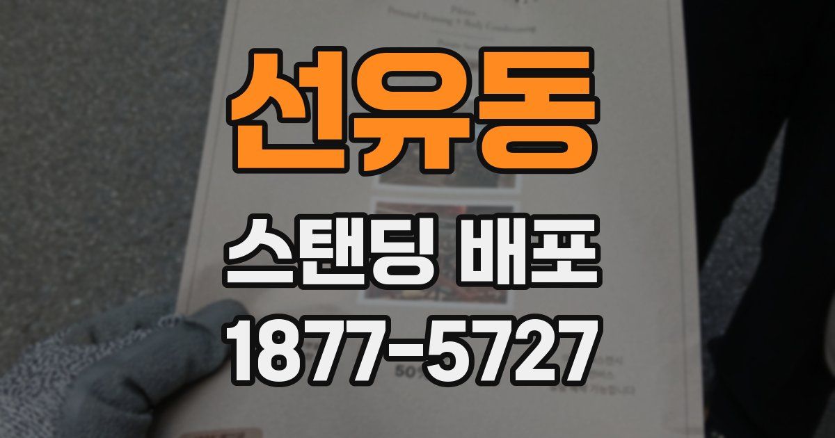 선유동 스탠딩 배포