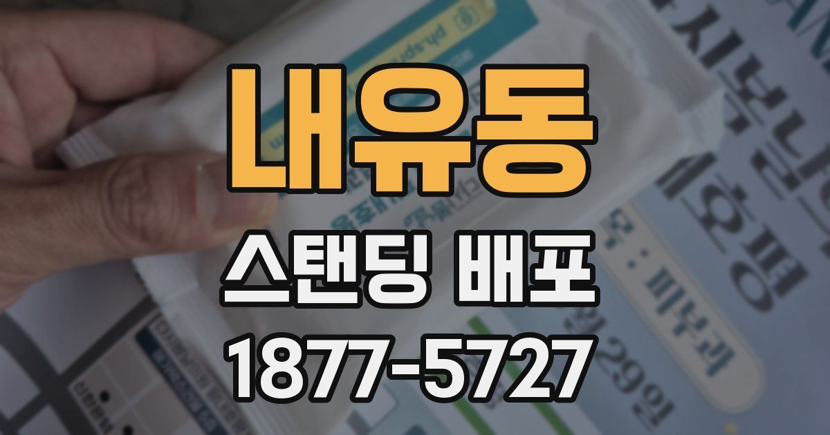 내유동 스탠딩 배포
