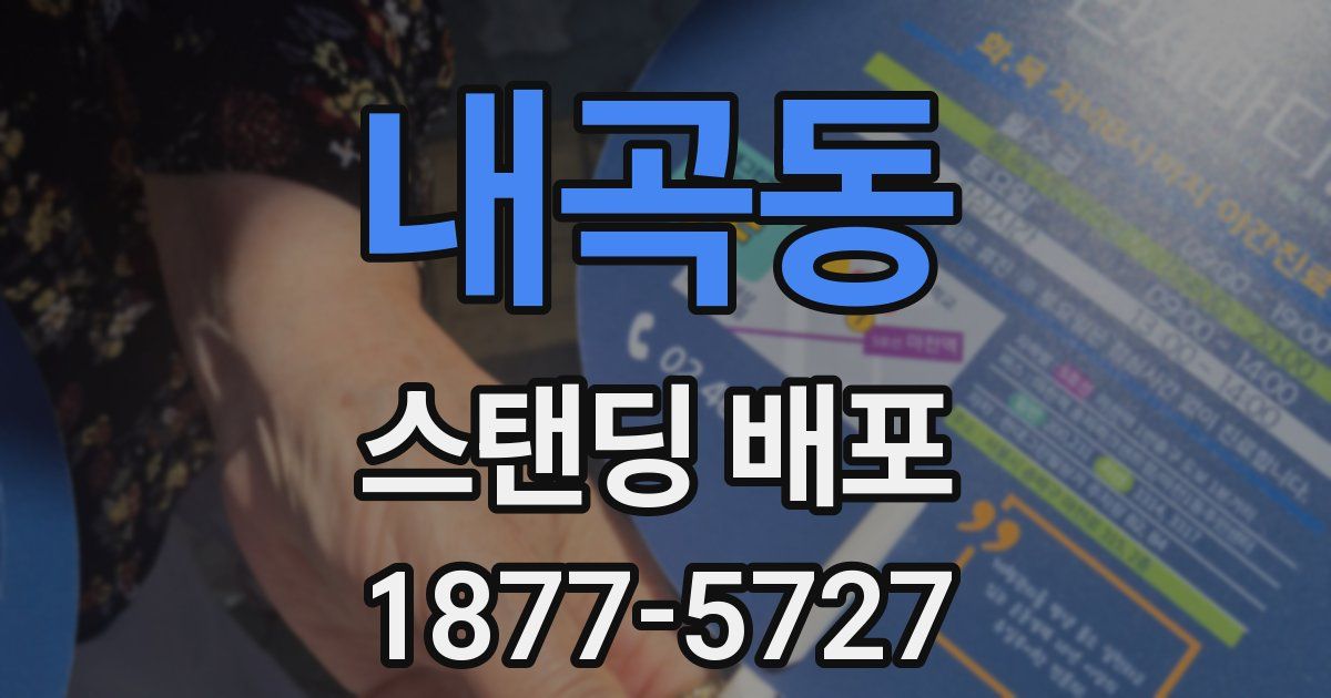 내곡동 스탠딩 배포