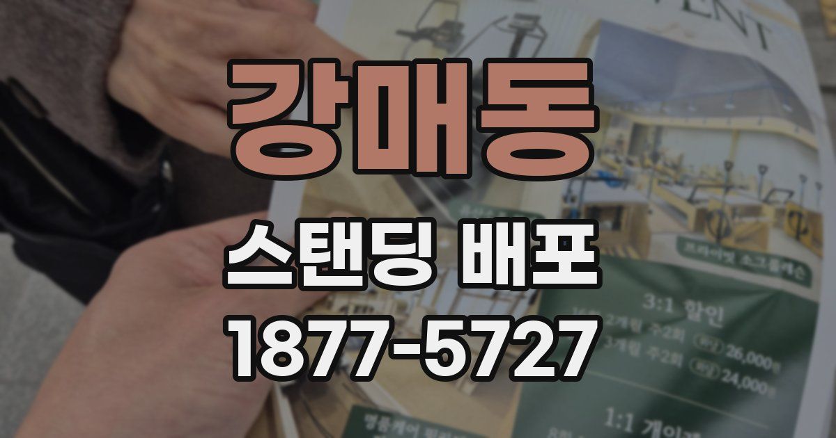 강매동 스탠딩 배포