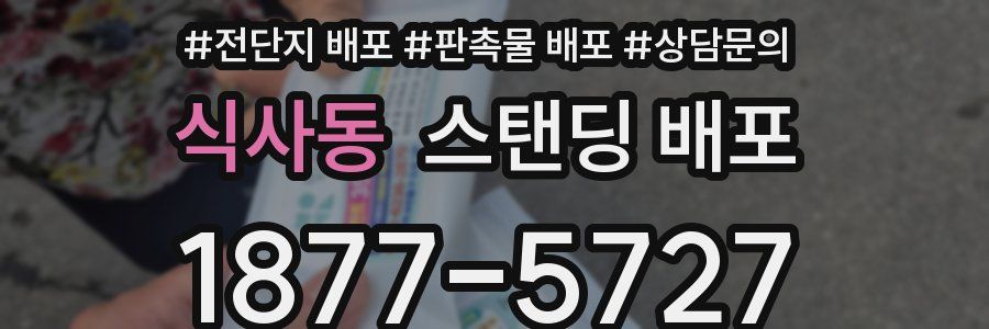 식사동 스탠딩 배포