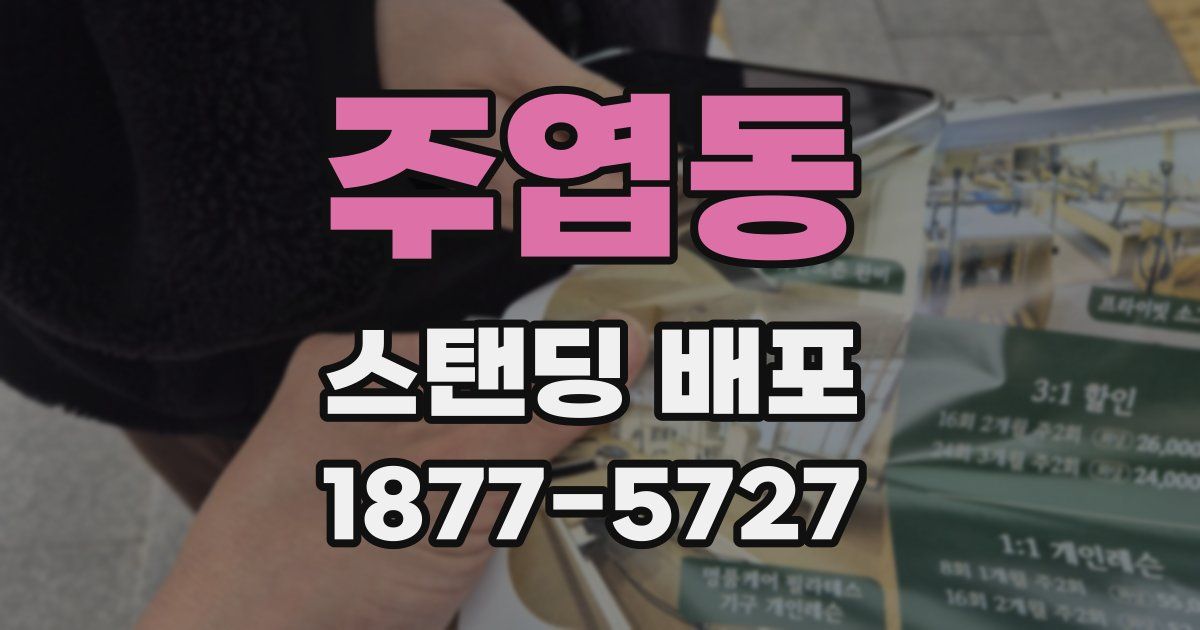 주엽동 스탠딩 배포