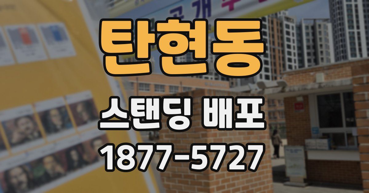 탄현동 스탠딩 배포
