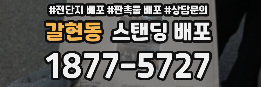 갈현동 스탠딩 배포