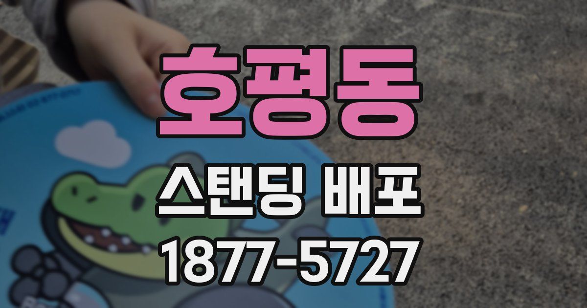 호평동 스탠딩 배포