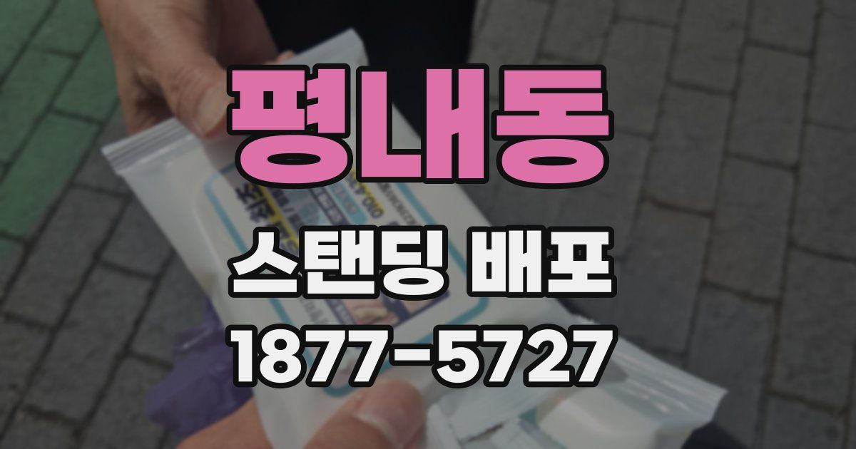 평내동 스탠딩 배포