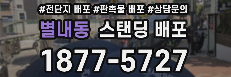 별내동 스탠딩 배포