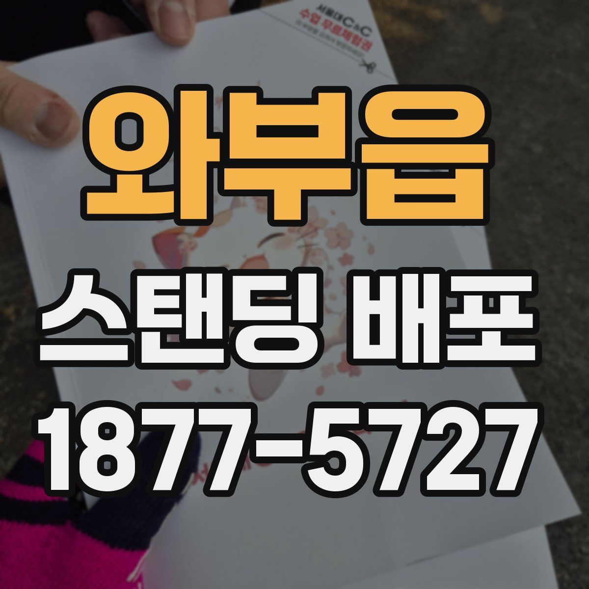 와부읍 스탠딩 배포