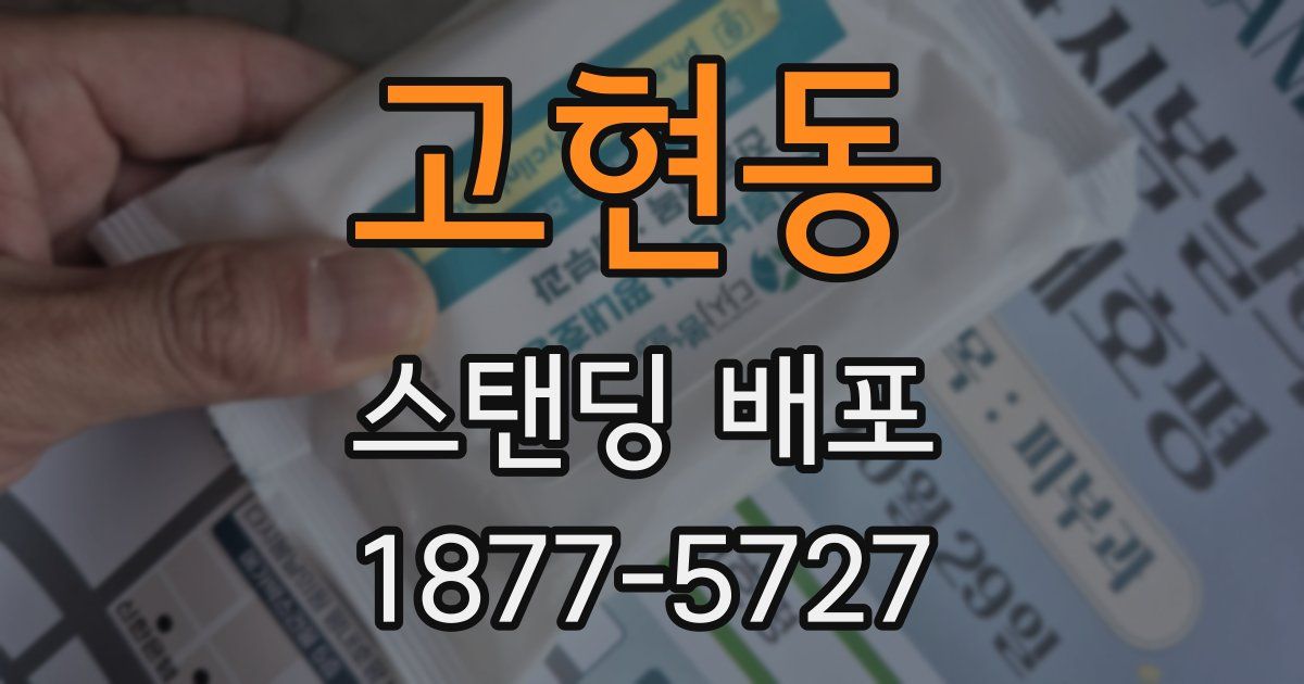 고현동 스탠딩 배포