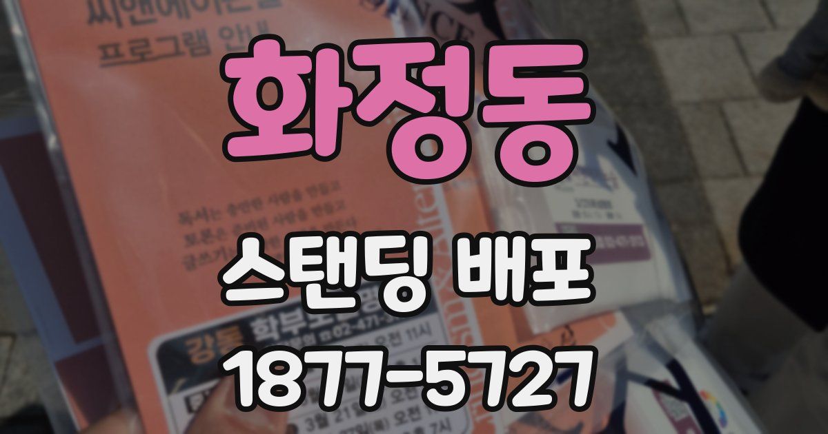 화정동 스탠딩 배포