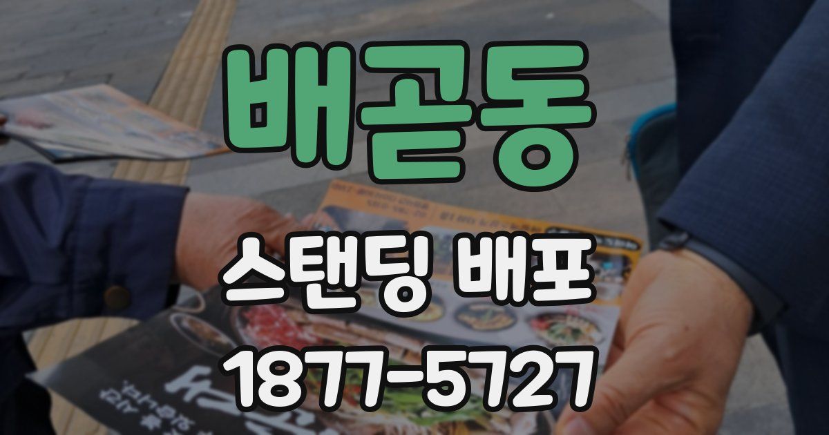 배곧동 스탠딩 배포