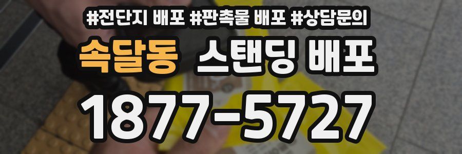 속달동 스탠딩 배포