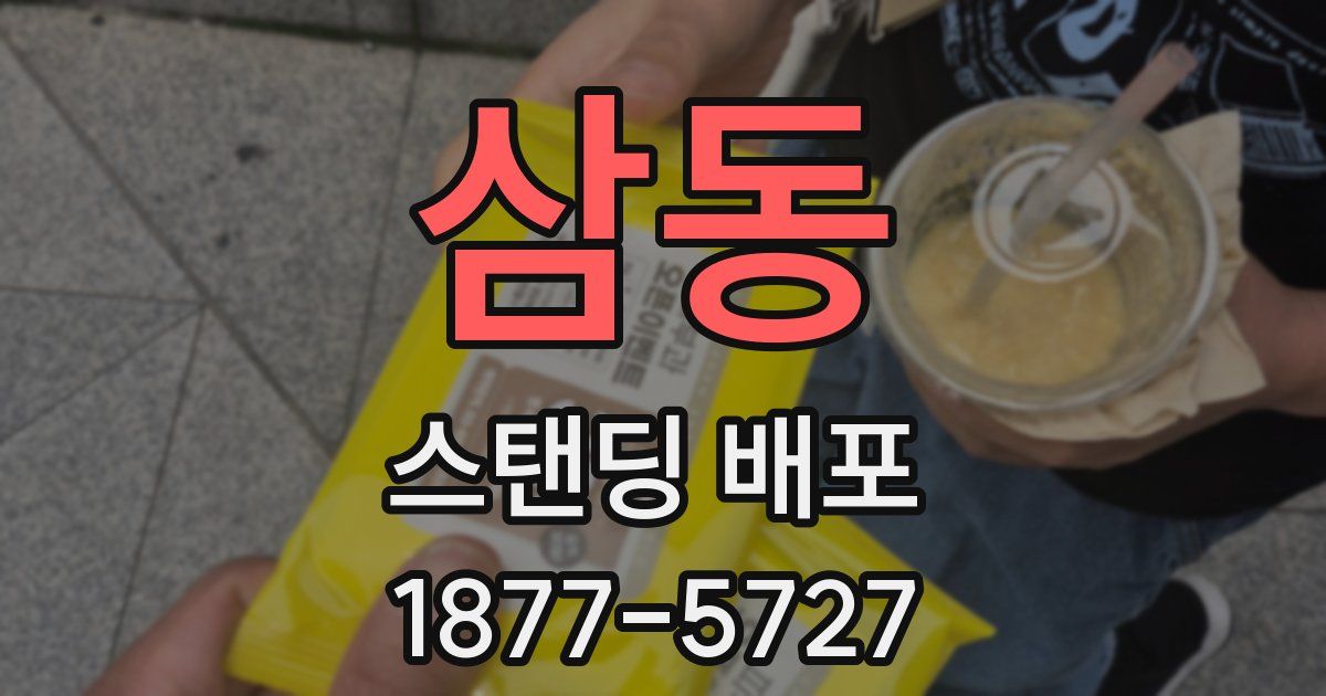 삼동 스탠딩 배포