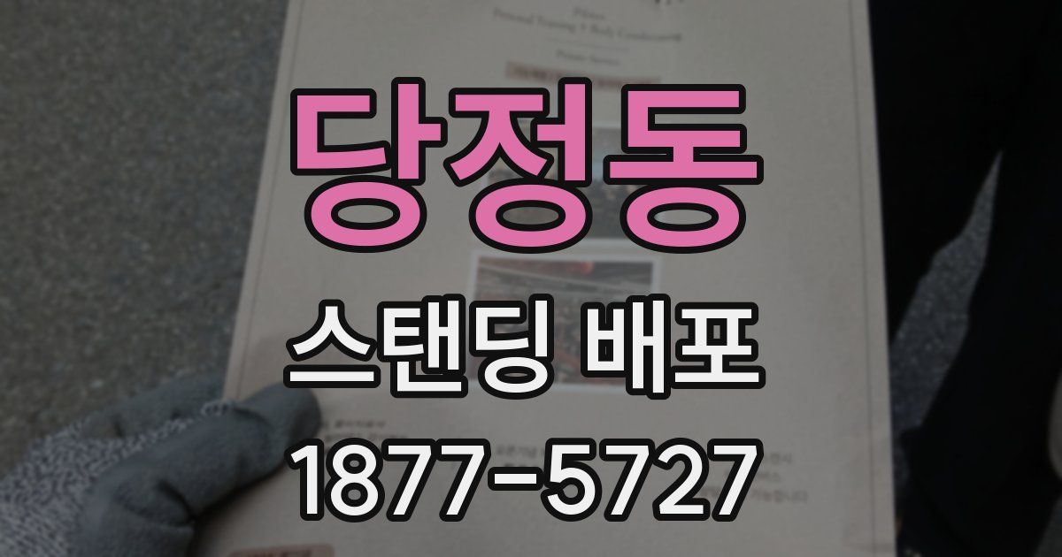 당정동 스탠딩 배포