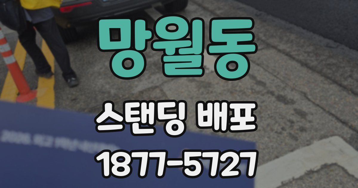 망월동 스탠딩 배포