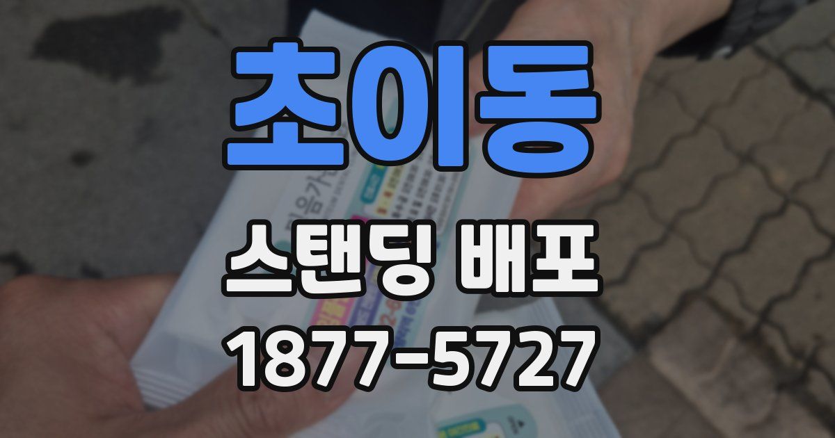초이동 스탠딩 배포