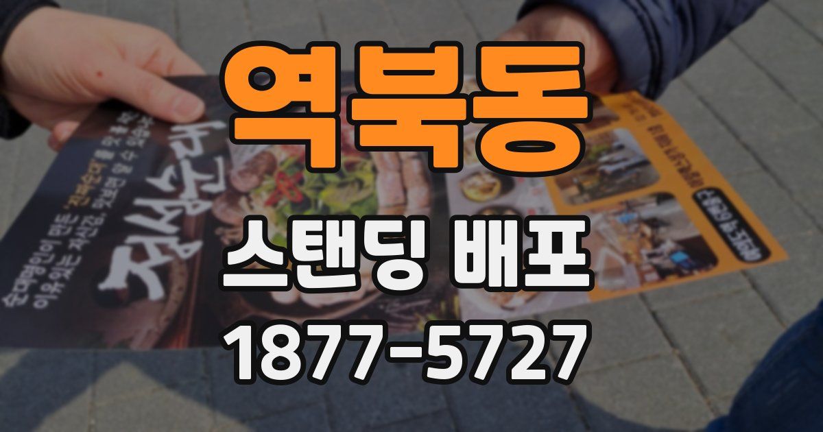 역북동 스탠딩 배포