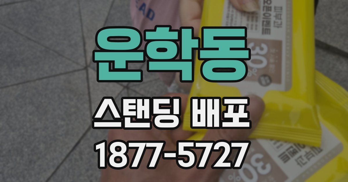 운학동 스탠딩 배포
