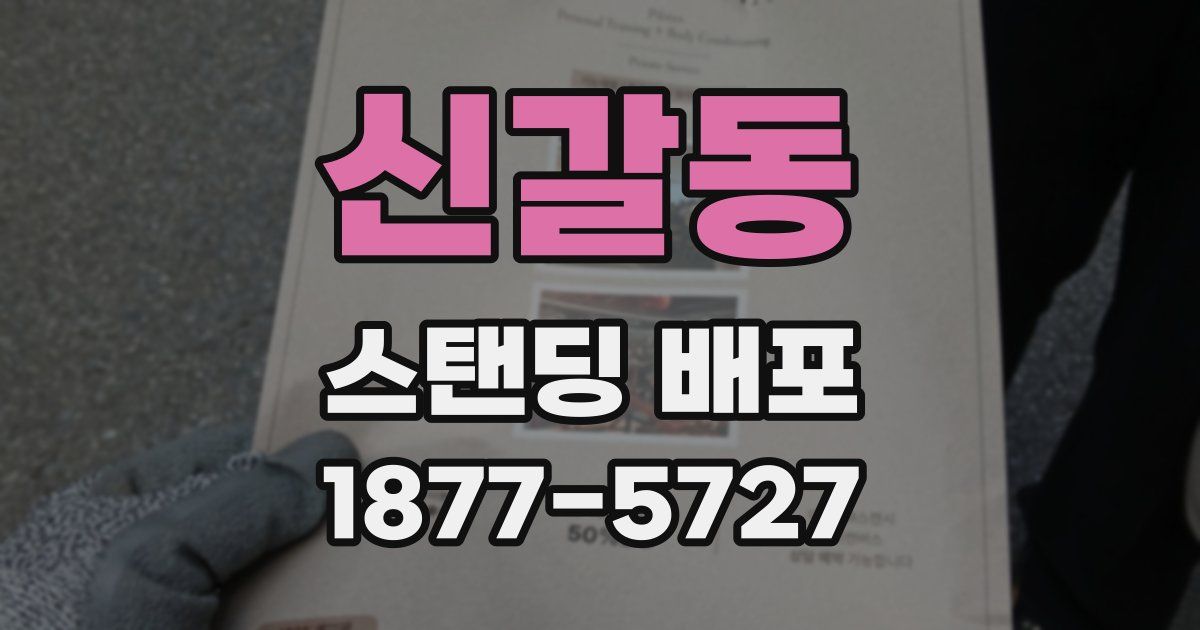 신갈동 스탠딩 배포